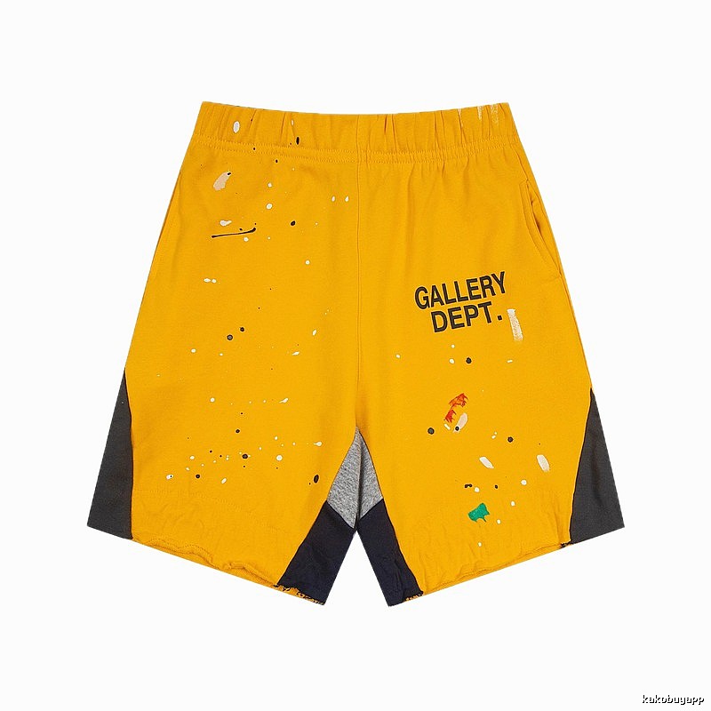 Gallery Dept. Graffiti-style Yellow Shorts
