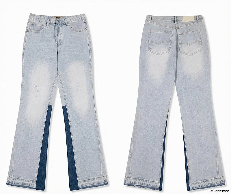 Gallery Dept Patchwork Wide-Leg Jeans