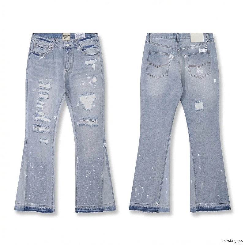 Gallery Dept Ripped Trendy Light Blue Jeans