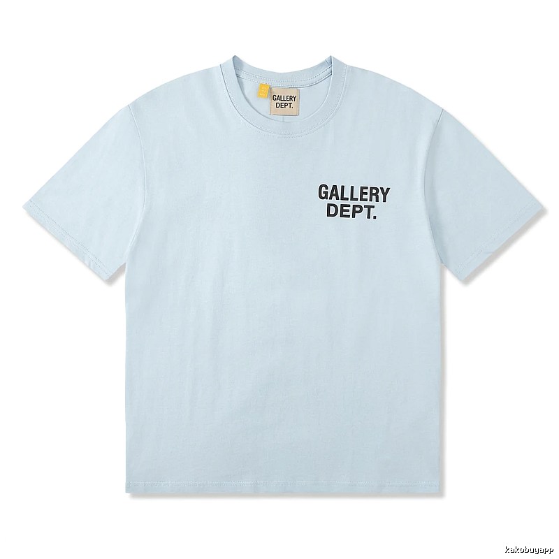 Gallery Dept Simple Style Light Blue T-shirt