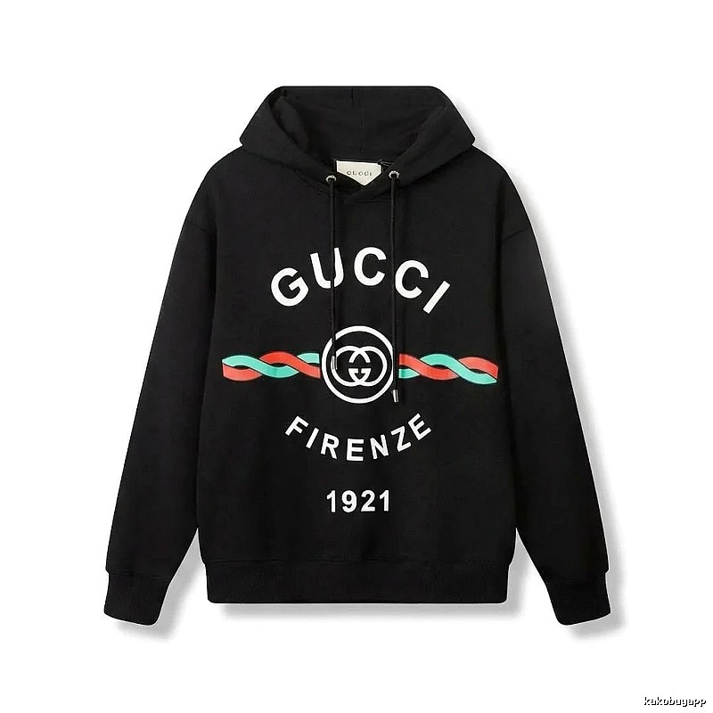 Gucci retro-style black hoodie