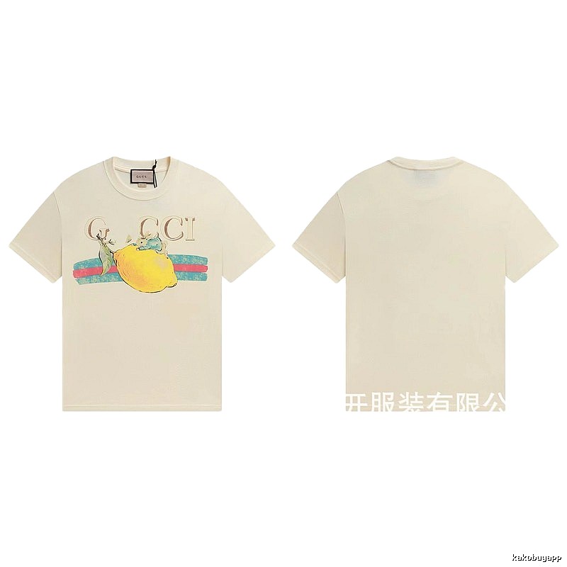Gucci Vintage-style Off-white Lemon Print T-Shirt