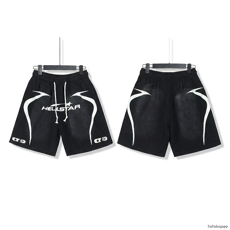 Hellstar dark style black shorts