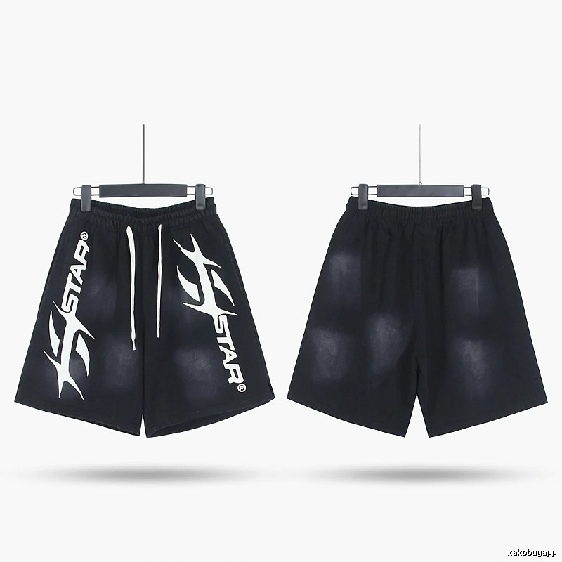 Hellstar Trendy Style Black Shorts