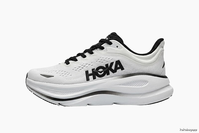 HOKA trendy brand black and white sports shoes