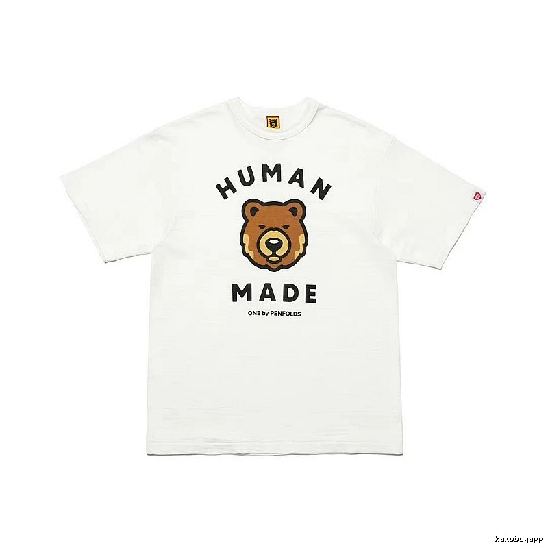 HUMAN MADE Bear Head Japanese Retro White T-Shirt
