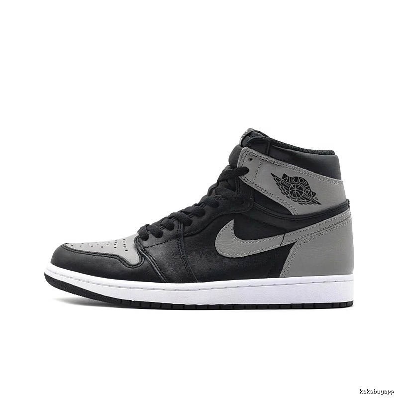 Jordan AJ1 High Top Black and Grey Trendy Shoes