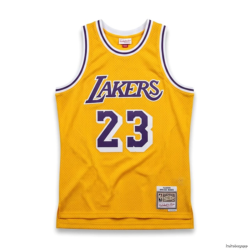LBJ Lakers retro yellow jersey