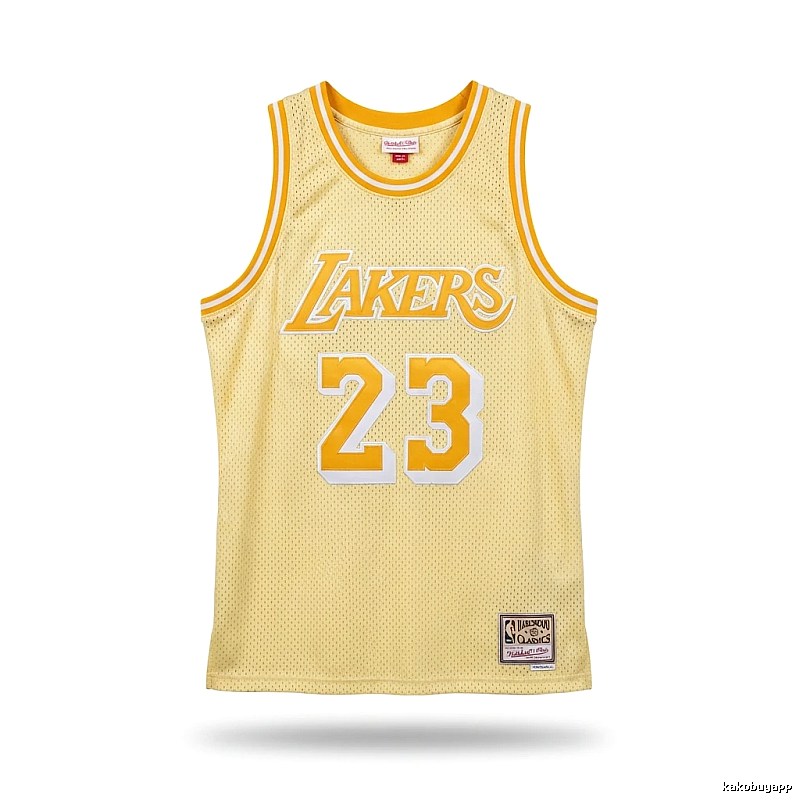 LBJ Lakers retro yellow jersey