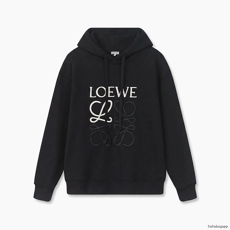 LOEWE letter embroidery style hoodie