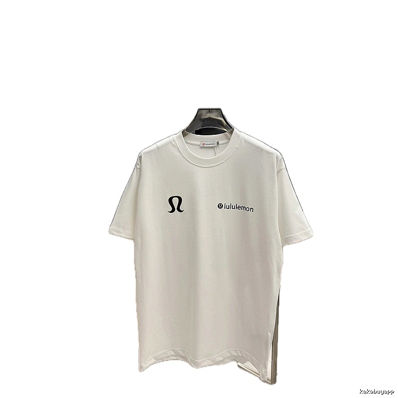 lululemon Classic Casual Style White Short Sleeve T-Shirt