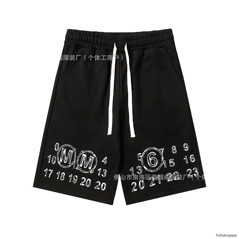 Maison Margiela digital print style shorts