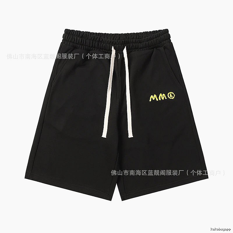 Maison Margiela minimalist style black shorts