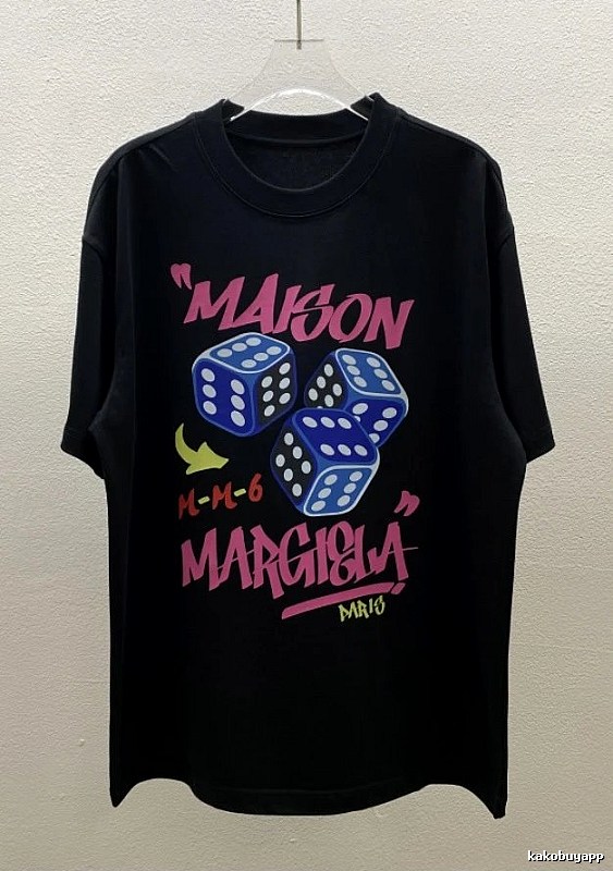 Maison Margiela MM6 Street Style Black Short Sleeve T-Shirt
