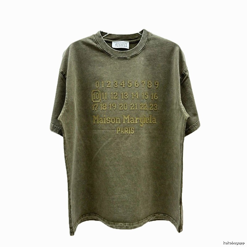 Maison Margiela Number Vintage Military Green Short-sleeve T-shirt