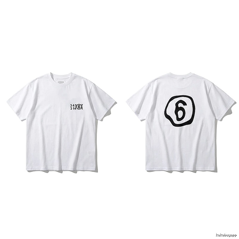 Maison Margiela white T-shirt with digital printing