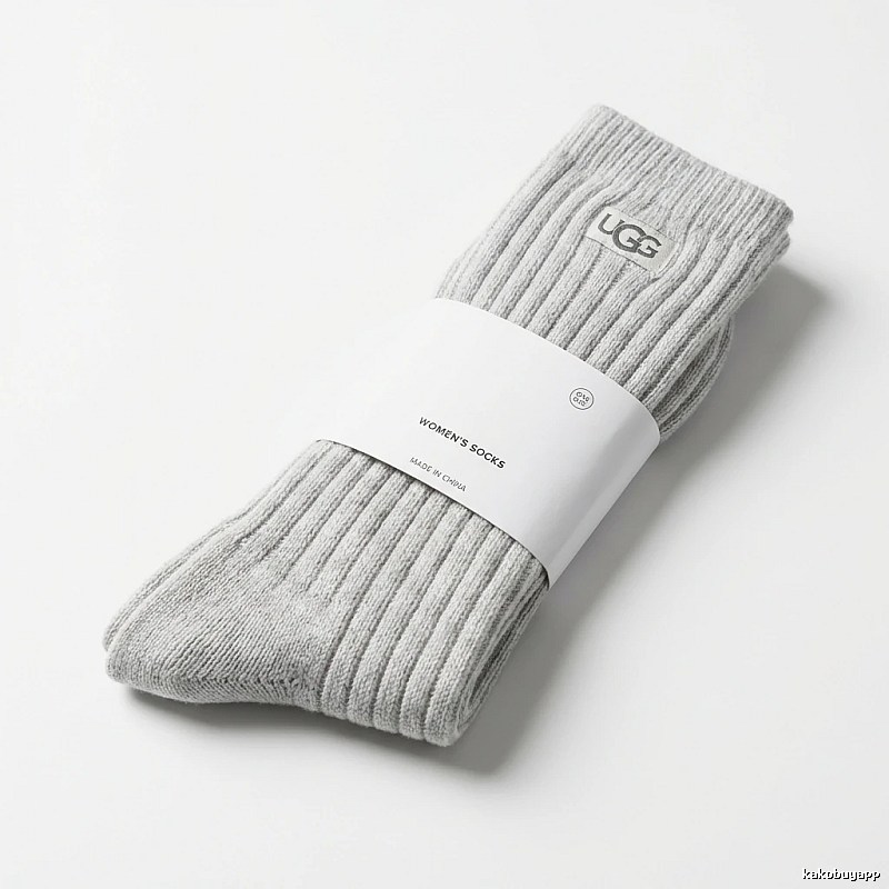 Miu Miu minimalist style light gray women's socks