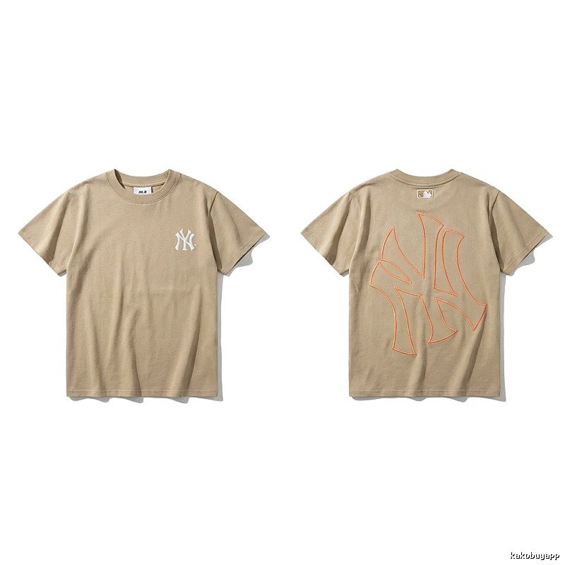 MLB retro style khaki T-shirt