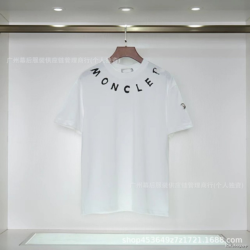 Moncler Graffiti Casual Style White Short-sleeve T-shirt