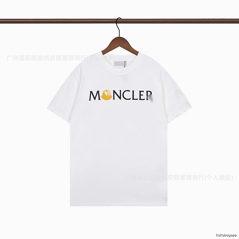Moncler Printed Casual White Short-sleeve T-shirt