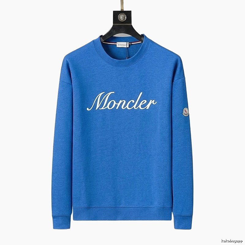 Moncler's simple and fashionable blue sweatshirt