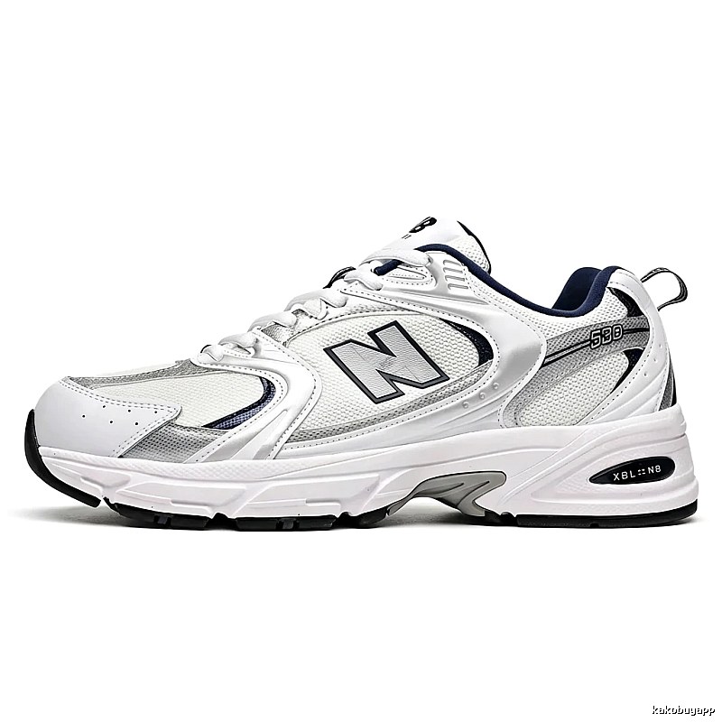 New Balance 530 retro style white shoes