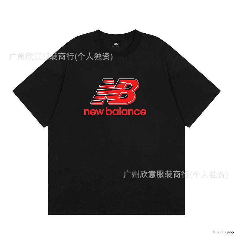 New Balance Printed Casual Black Short-sleeve T-shirt