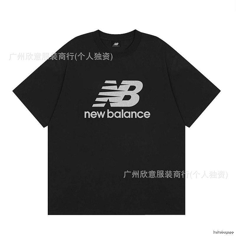 New Balance Printed Casual Black Short-sleeve T-shirt