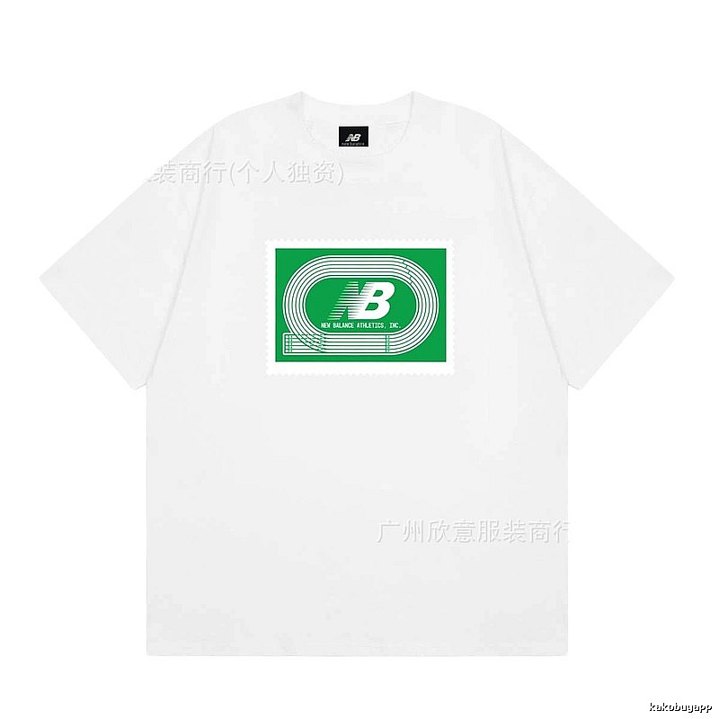 New Balance Printed Casual Style White T-Shirt