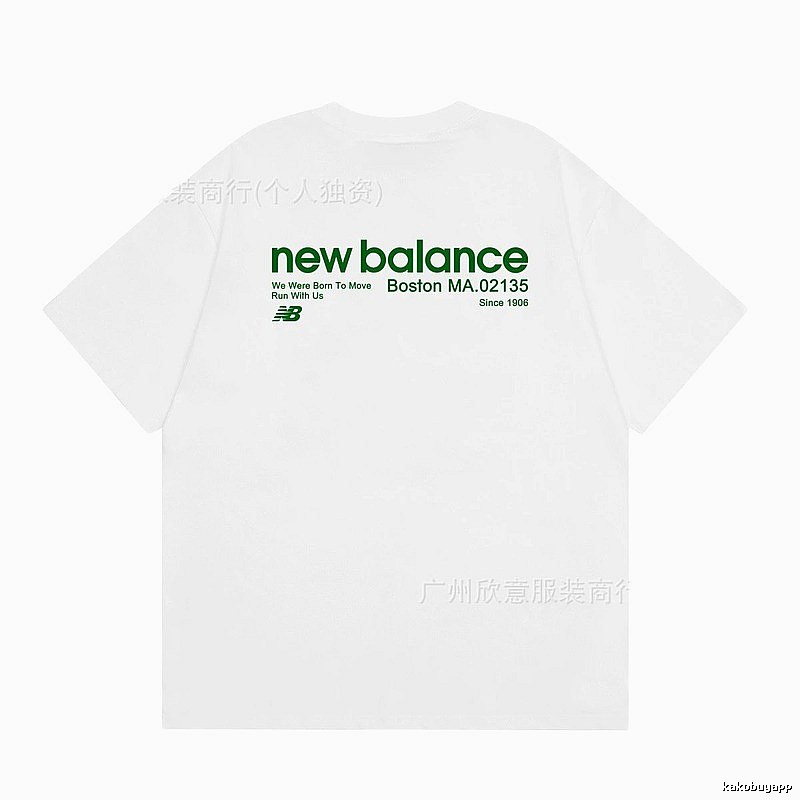 New Balance Vintage Casual Printed White T-Shirt