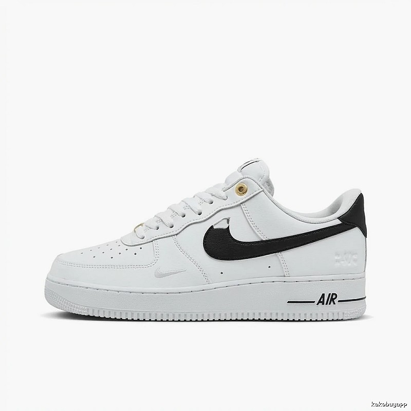 Nike Air Force 1 Black and White Trendy Shoes