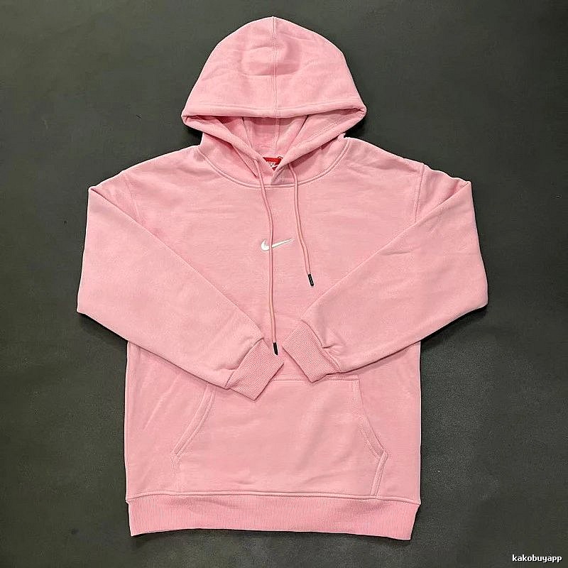 Nike Small Chest-Logo Detail Small-Logo Detail Pink Zip Hoodie Gift Ready Swoosh
