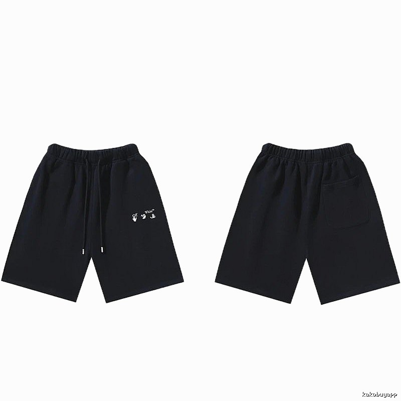 Off-White 016 Style Black Trendy and Cool Shorts