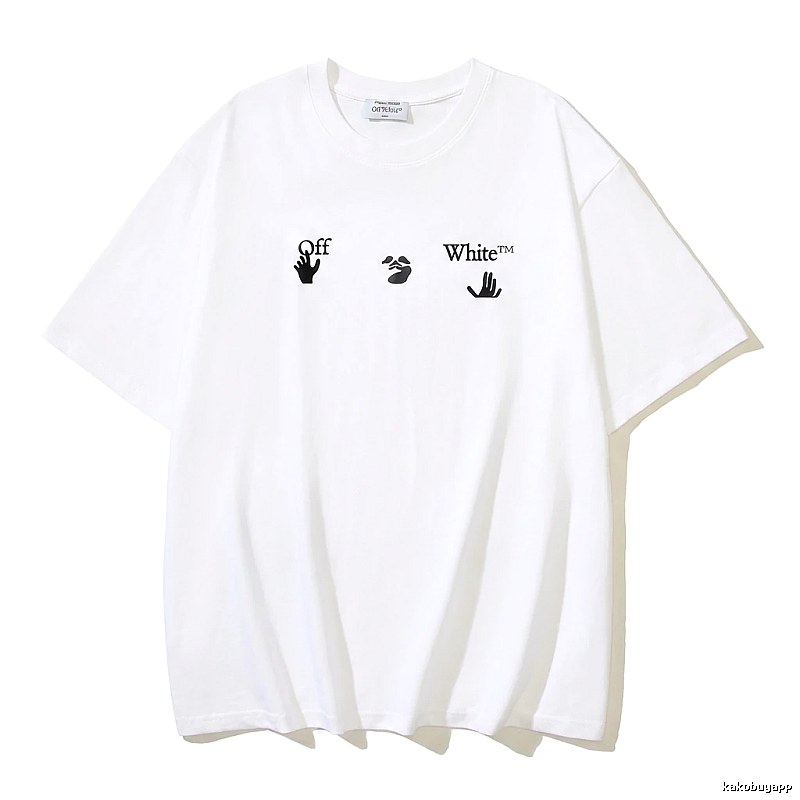 Off-White Gesture Style White T-shirt