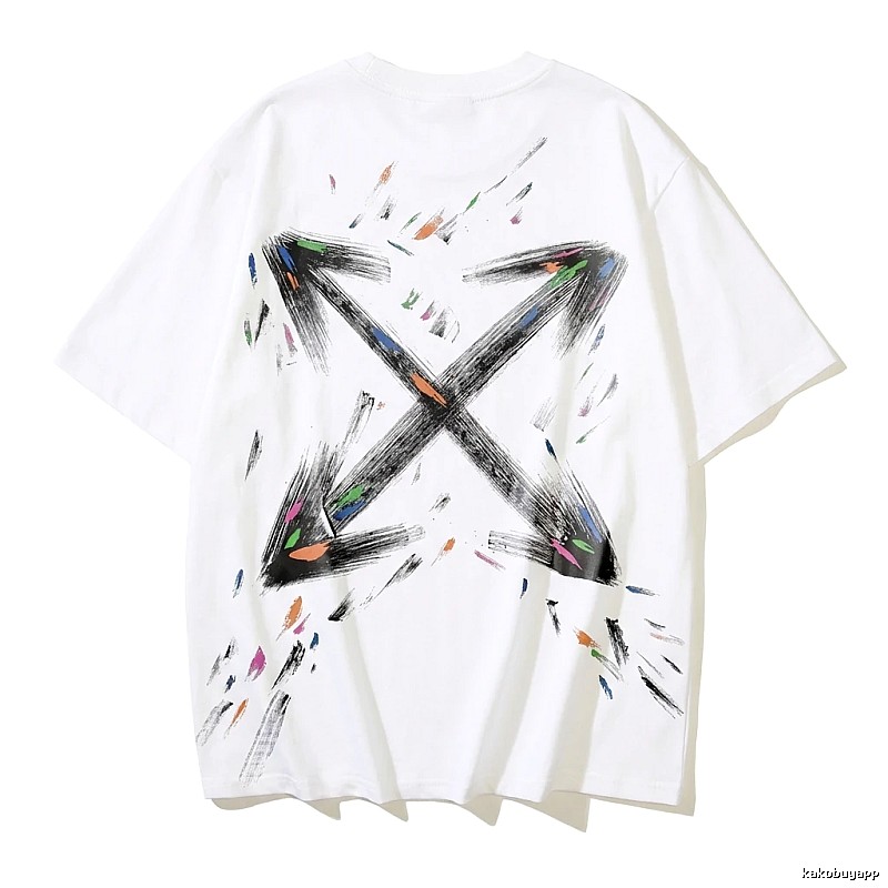 Off-White Graffiti Style White T-shirt