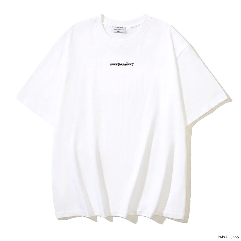 Off-White minimalist style white T-shirt