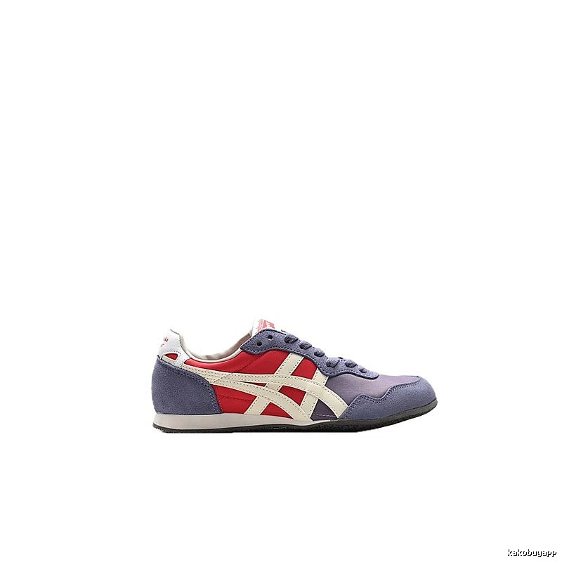 Onitsuka Tiger retro-style red and blue sports shoes