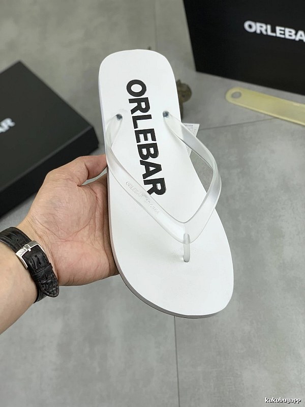 ORLEBAR BROWN Classic Casual Style White Flip-flops