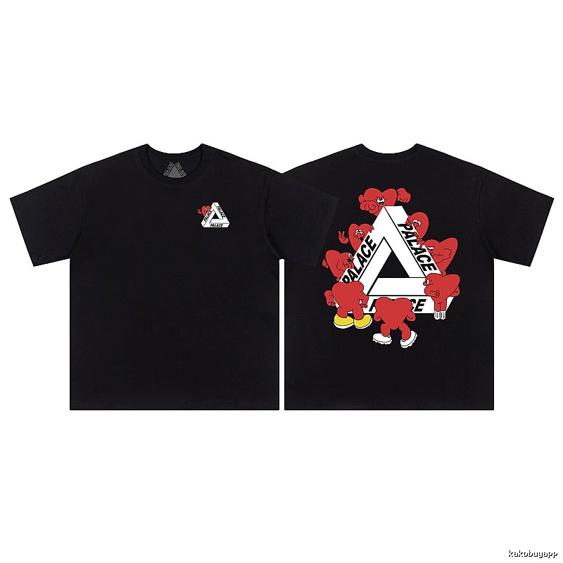Palace Love Triangle Streetwear Black T-Shirt