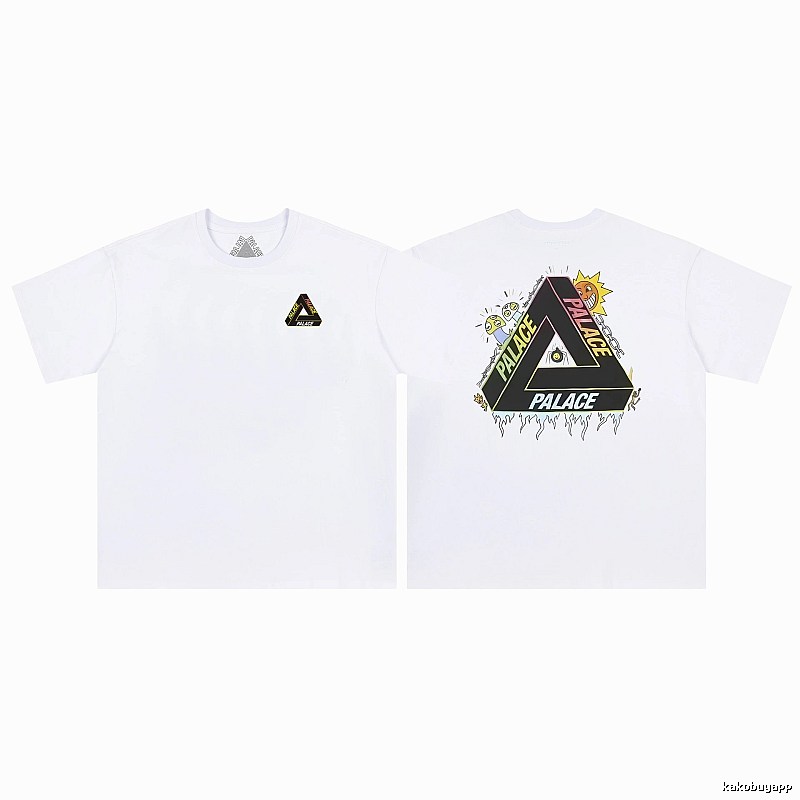 Palace Triangle Graffiti Street Style White T-Shirt
