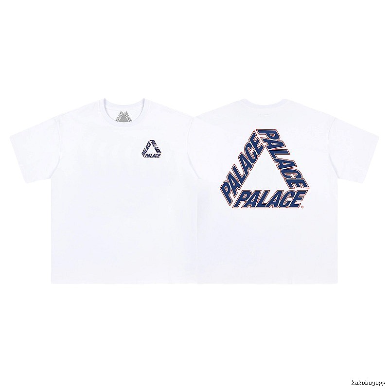 Palace Triangle Logo Street Style White T-shirt