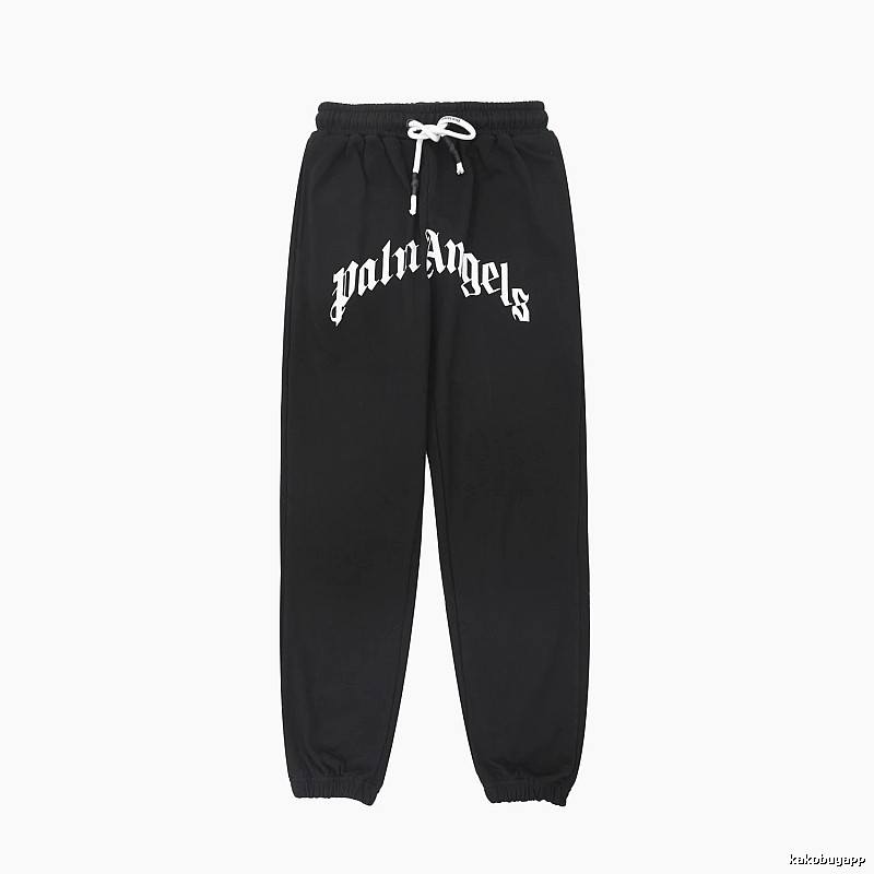 Palm Angels Gothic Style Black Sweatpants