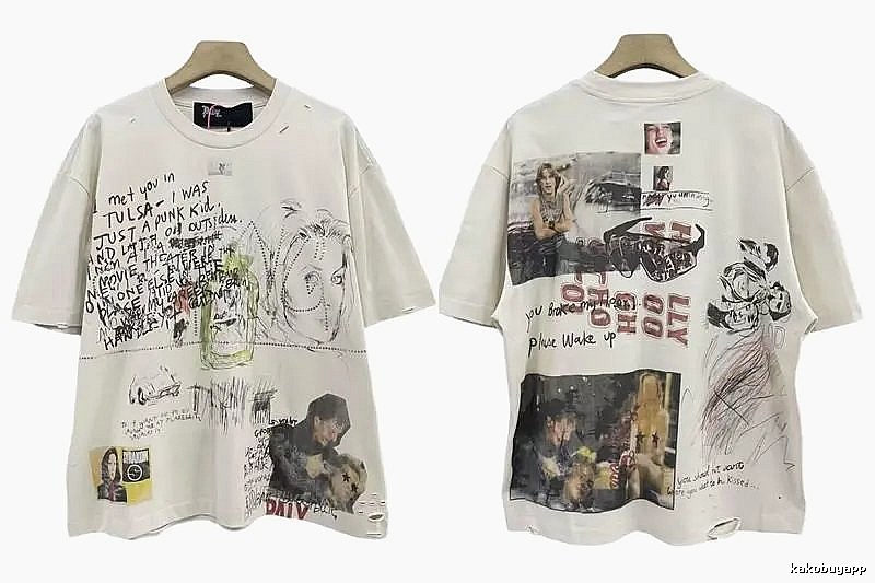 Paly Hollywood Graffiti Vintage Off-white T-shirt