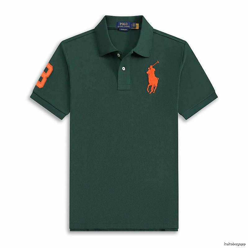 Ralph Lauren Polo American retro style dark green shirt