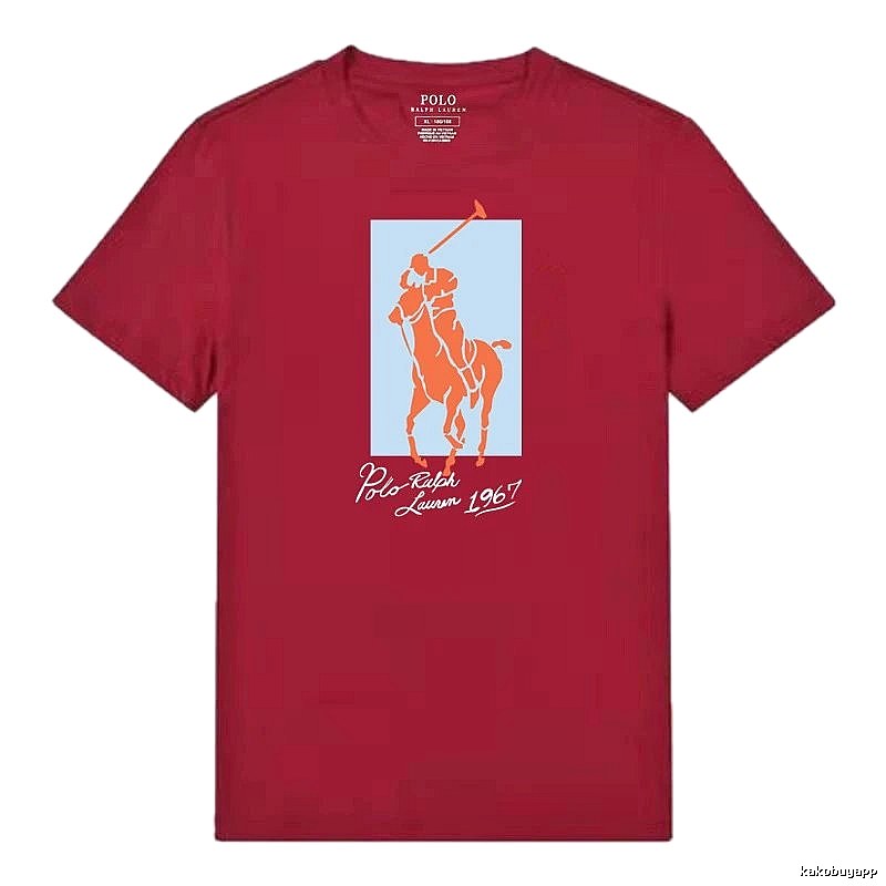 Ralph Lauren Polo Burgundy Trendy T-shirt