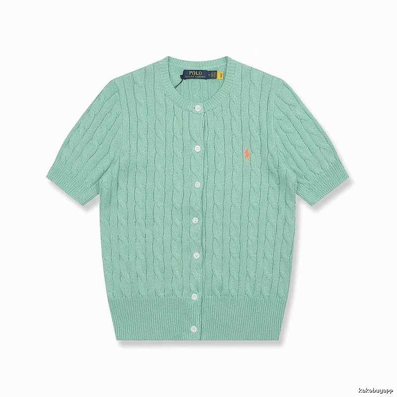 Ralph Lauren Polo light green knitted cardigan