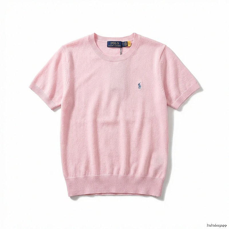 Ralph Lauren Polo pink trendy brand short-sleeve shirt