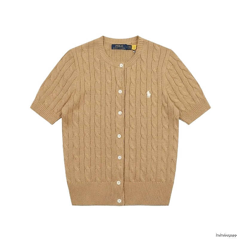 Ralph Lauren Polo Retro Brown Cardigan