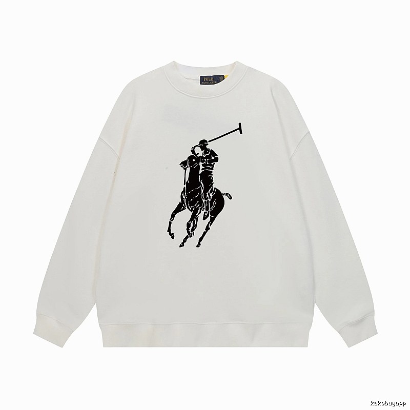 Ralph Lauren Polo Retro Style White Sweatshirt