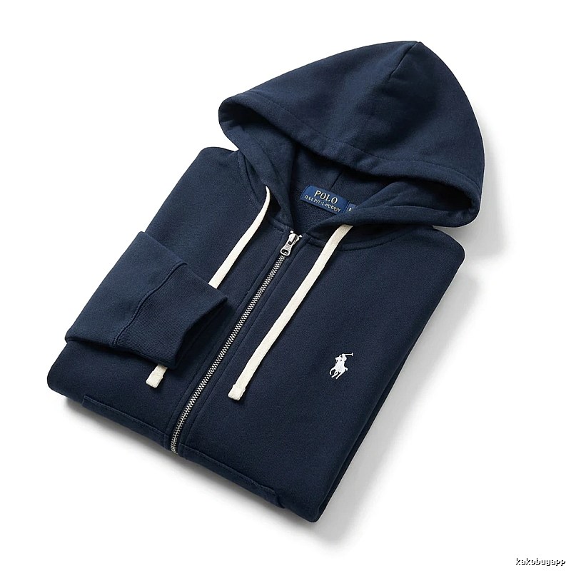 Ralph Lauren Polo series simple style navy blue hoodie
